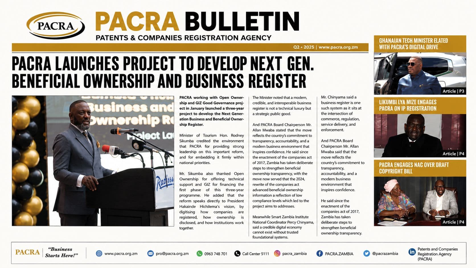 PACRA BULLETIN Q1 2026 EDITION